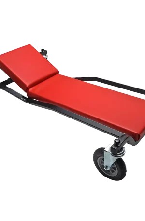 MTLPNEUADJ - Adjustable Rider Creeper w/ 6" Flat-free Treaded Rollers